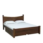 Sravena Sheesham Wood Storage Bed in Natural Rustic Tone - Image 4