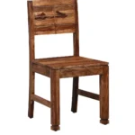 Nain Sheesham Wood Dining Chair In Rustic teak Finish (Set Of 2) - Image 4