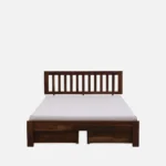 Dryntal Sheesham Wood Storage Bed in Forest Natural Tone - Image 3