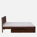 Dryntal Sheesham Wood Storage Bed in Forest Natural Tone - Image 6