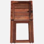 Nain Sheesham Wood Folding Dining Chair In Honey Oak Finish (SET OF 2) - Image 8