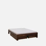 Marnixa Sheesham Wood Storage Bed in Earthy Wood Finish - Image 3