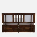 Nenvyra Sheesham Wood Storage Bed in Natural Earth Finish - Image 3