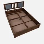 Nenvyra Sheesham Wood Storage Bed in Natural Earth Finish - Image 5