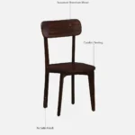 Nain Sheesham Wood Dining Chairs In Provincial Teak Finish (SET OF 2) - Image 6