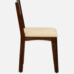 Nain Sheesham Wood Cushioned Dining Chair With Brass Inlay In Provincial Teak Finish (SET OF 2) - Image 4