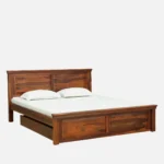 Rerona Contemporary Storage Bed with Upholstered Backrest and Hydraulic Storage - Image 3