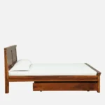 Rerona Contemporary Storage Bed with Upholstered Backrest and Hydraulic Storage - Image 4