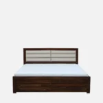 Pion Solid Sheesham Wood King Size Hydraulic Storage Bed in Classic Finish - Image 7
