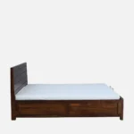 Casper Contemporary Wooden Storage Bed with Hydraulic Lift and Soft Cushion Headboard - Image 8