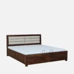 Sden Modern Hydraulic Storage Bed with Designer Wooden Texture Finish - Image 8
