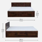 Tlite Designer Bed with Underbed Storage for Modern Homes - Image 2