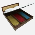 Orvesta Modern Storage Bed with Soft Headboard Finish - Image 7