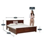 Kstoria Wooden Storage Bed with Elegant Interior Finish - Image 2