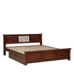 Kstoria Wooden Storage Bed with Elegant Interior Finish - Image 4