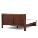 Privanta Premium Natural Wood Bedroom Bed with Elegant Minimal Finish - Image 4