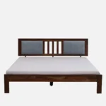 Uovanta Elegant Natural Texture Wooden Queen Bed for Stylish Bedrooms - Image 3