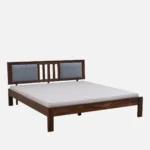 Uovanta Elegant Natural Texture Wooden Queen Bed for Stylish Bedrooms - Image 4