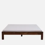 Gasavelle Natural Oak Finish Platform Bed for Contemporary Living Spaces - Image 6