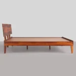 Oevanto Luxury Natural Finish Wooden Cot for Elegant Bedroom Interiors - Image 3