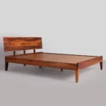 Oevanto Luxury Natural Finish Wooden Cot for Elegant Bedroom Interiors - Image 4