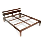 Hruvessa Modern Solid Wood King Bed with Premium Natural Texture - Image 3