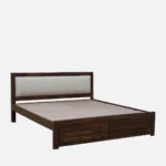 Creviano Elegant Solid Wood Bedroom Bed with Natural Finish - Image 6