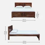 Lorvanta Solid Wood Platform Queen Size for Urban Interior Styling - Image 2