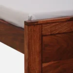 Yrvon Queen Size Bed Without Storage in Smoked Walnut Finish by Elmarq - Image 5