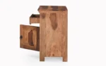 Ienvora Engineered Wood Bedside Stand in Oak Finish - Image 2