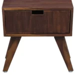 GillowCraft Solid Wood Bedside Table with Natural Oak Finish - Image 5