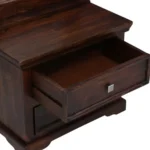 Gingston Solid Wood Dressing Table in Classic Walnut Finish - Image 3