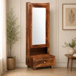 Hurora Sheesham Wood Dresser with Storage Cabinet