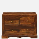 Lohemia Sheesham Wood Storage Cabinet with Decorative Tiles - Image 7