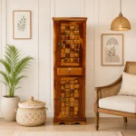 Kolimo Modern Engineered Wood Wardrobe in Teak Finish