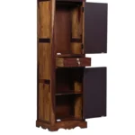 Kolimo Modern Engineered Wood Wardrobe in Teak Finish - Image 5