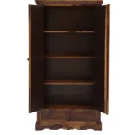 Cvok Contemporary Wooden Grain Storage Wardrobe - Image 3