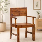 Cambrey Solid Sheesham Wood Chair in Walnut Finish