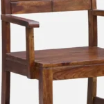 Cambrey Solid Sheesham Wood Chair in Walnut Finish - Image 3