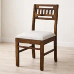 Felix Solid Wood Sheesham Chair in Provincial Teak Finish (SET OF 2)