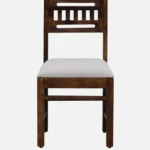 Felix Solid Wood Sheesham Chair in Provincial Teak Finish (SET OF 2) - Image 3