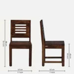 Hurora Sheesham Wood Chair in Dark Walnut Finish (SET OF 2) - Image 5