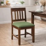 Helvora Solid Sheesham Wood Chair in Walnut Finish (SET OF 2)