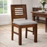 Tortina Sheesham Wood Dining Chair with Cushion Seat