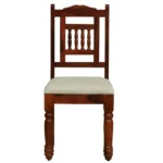 Meron Sheesham Wood Lounge Chair in Honey Oak Finish (set of 2) - Image 5