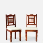 Meron Sheesham Wood Lounge Chair in Honey Oak Finish (set of 2) - Image 6