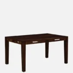 Kilgiri Premium Teak Wood 4 Seater Rectangular Dining Table in Walnut Finish - Image 3