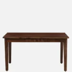 Uildwood Rustic Reclaimed Wood 6 Seater Farmhouse Dining Table in Distressed Brown - Image 3