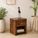 UrbanLeaf Modern Wooden Bedside Stand