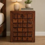 Velric Solid Sheesham Bedside Table